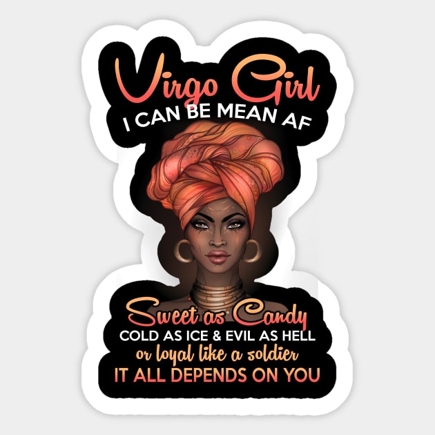 Virgo Birthday Queens Are Born in August 23 - September 22 Sticker by carlostevet